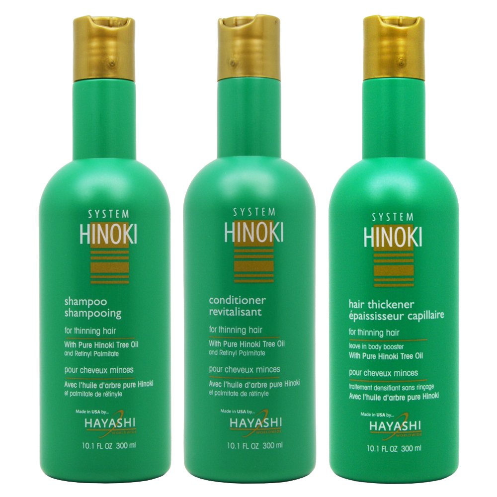 HayashiHinoki Shampoo & Conditioner & Hair Thickener 10.1oz"Set"