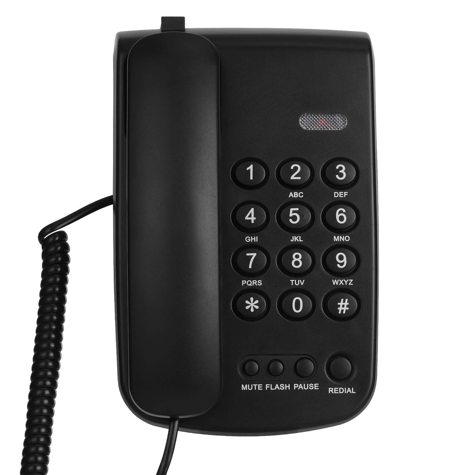 Awishwell Telephone Landline Phones, Balck Corded landline Phone for Home, Office Telephone Home Phone with Functional Keys/Adjustable Volume for Office/Hotel