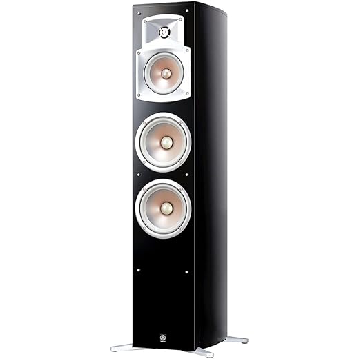 Yamaha NS 555 3 Way Bass Reflex Tower Speaker Each
