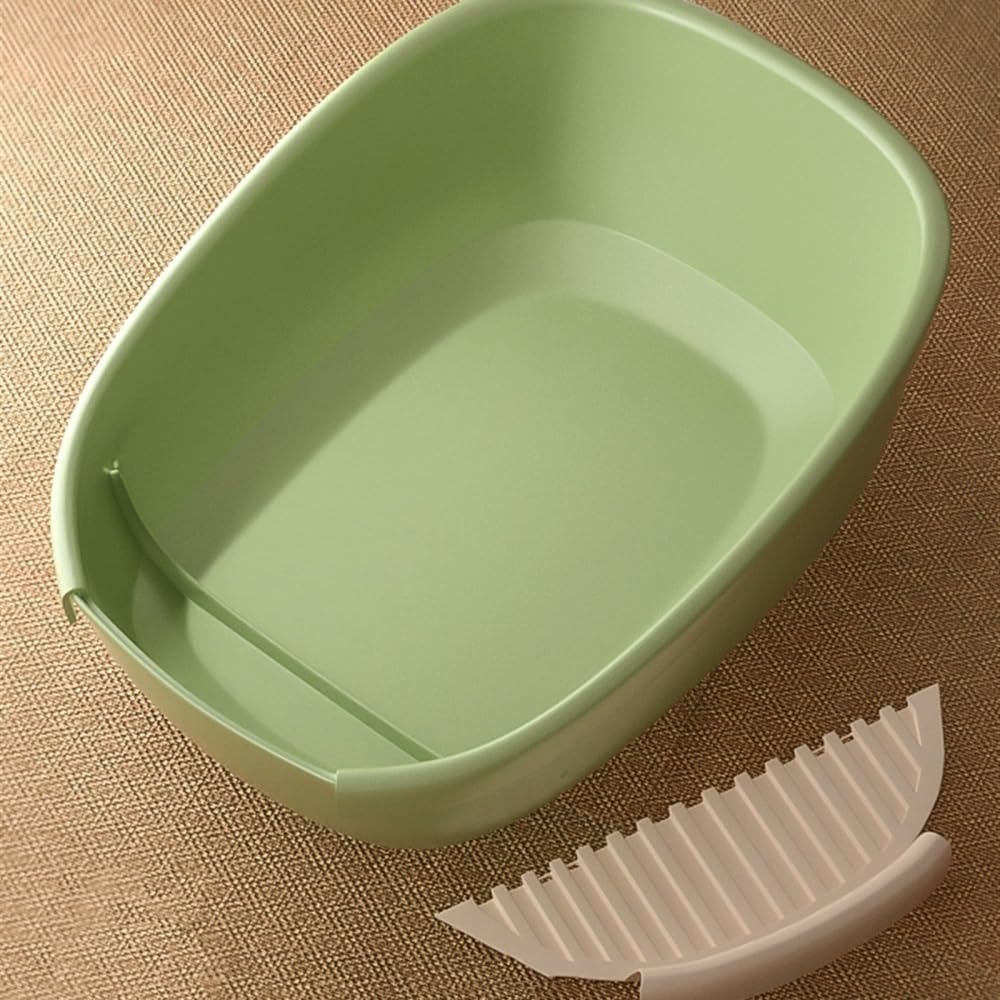 Kuweta Zamknięta kuweta dla dużych kotów, wysokie boki XL z łopatką(White,M)