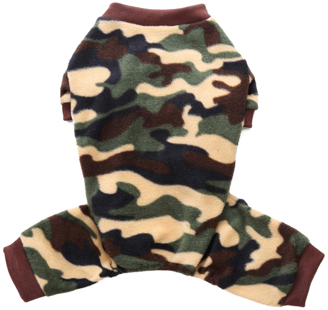 Sunny mall Pet Apparel Dog Pajamas Puppy Comfy Flannel Pjs Polka Dots Jumpsuit (XL(Chest:20.47",Neck:15.74",Back:15.74"), Green)