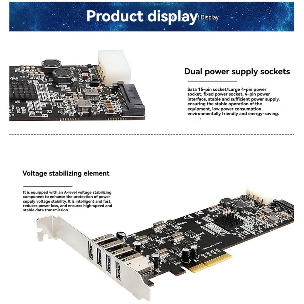 USB3.0 PCI Express karta USB 3.0 PCI-E karta rozszerzeń karta PCI Express do komputera stacjonarnego