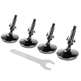 Zernmiarder Swivel Leveling Feet with 4-Pronged T Nut, M8 Adjustable Leg Levelers Heavy Duty Furniture Levelers with 2