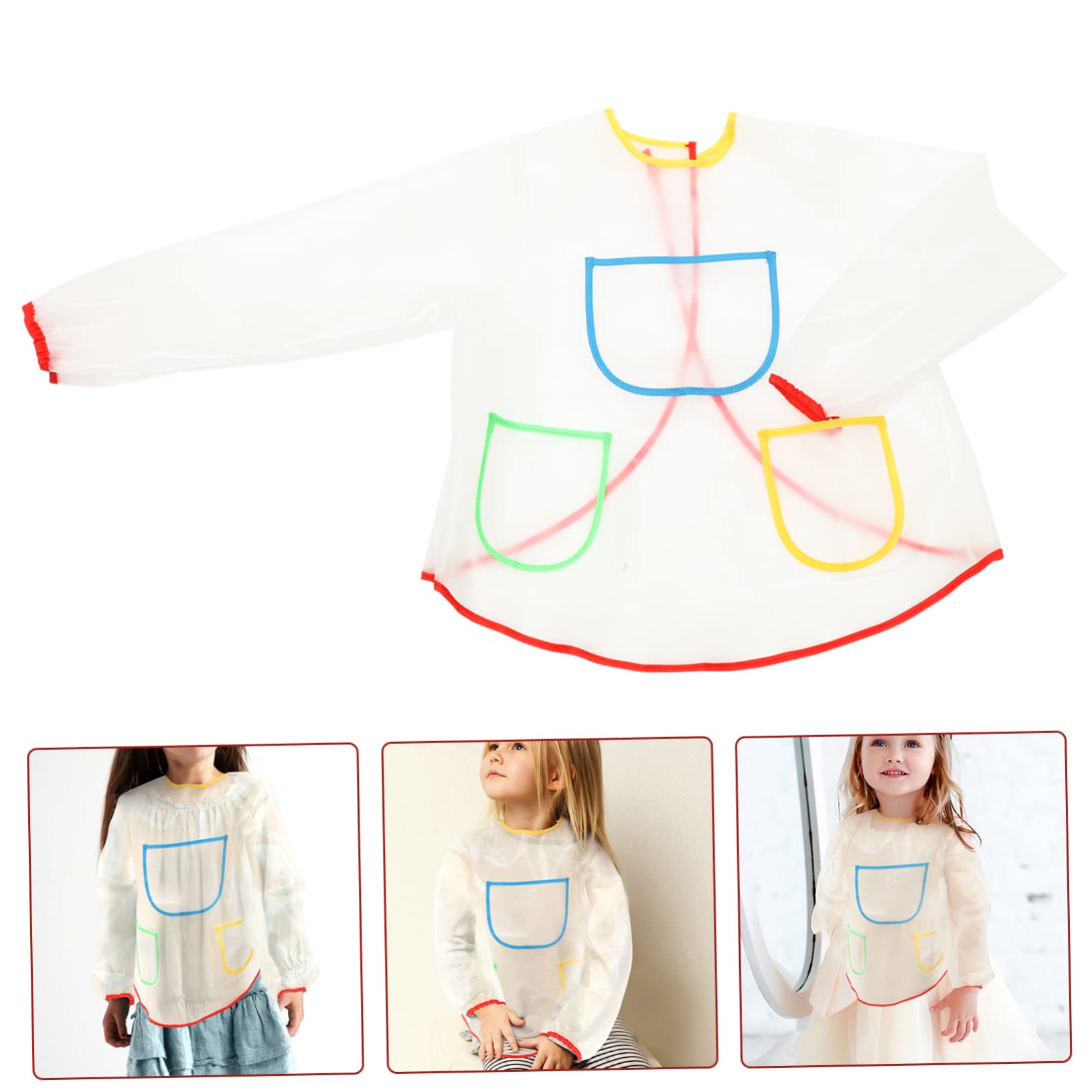 Grembiule da Pittura Regolabile per Grembiule per Scuola e Attività Creative Lavabile e Resistente Copertura per Ragazzi e Ragazze