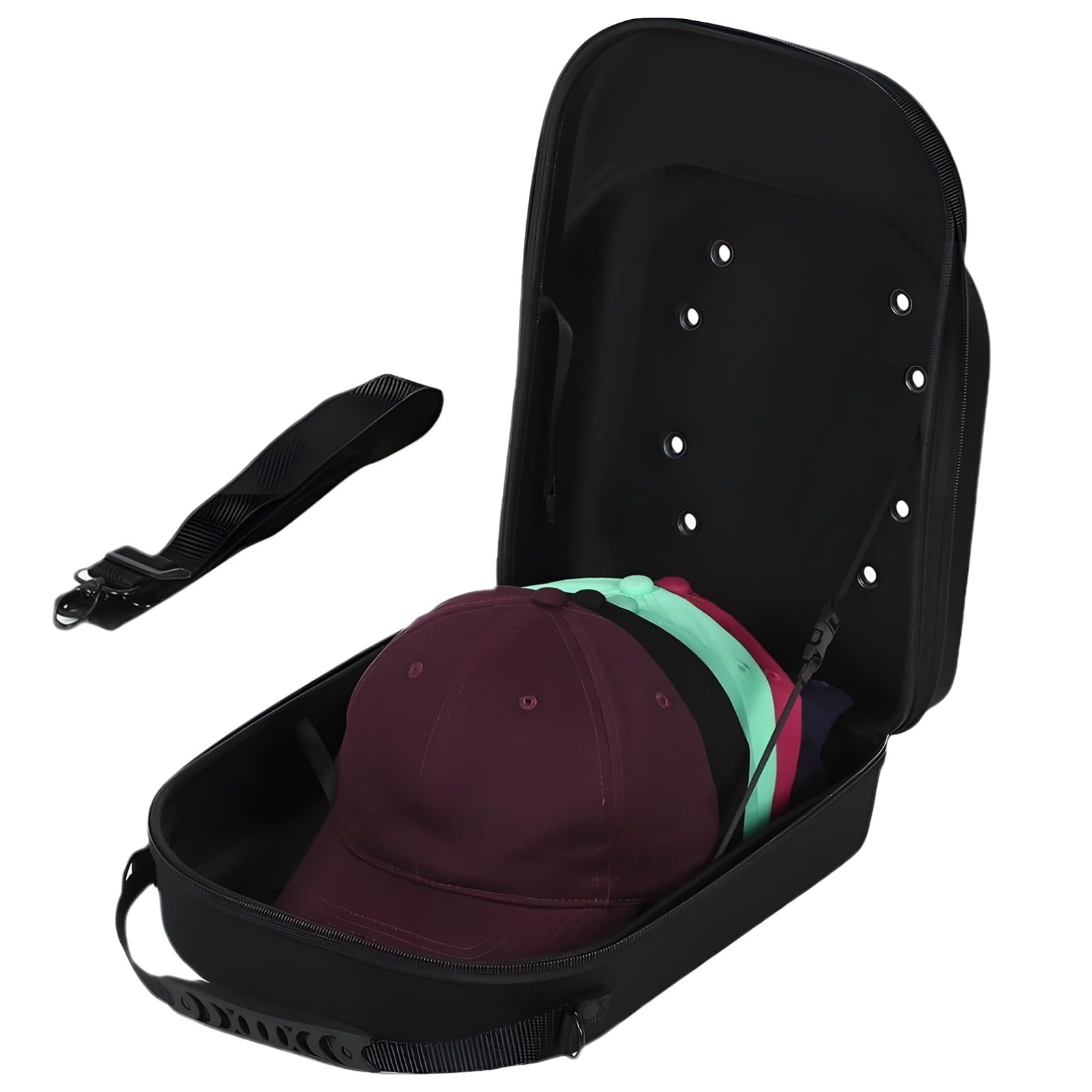 Baseball Cap Storage Organizer, EVA Hard Case for Hats, Travel Cap Holder