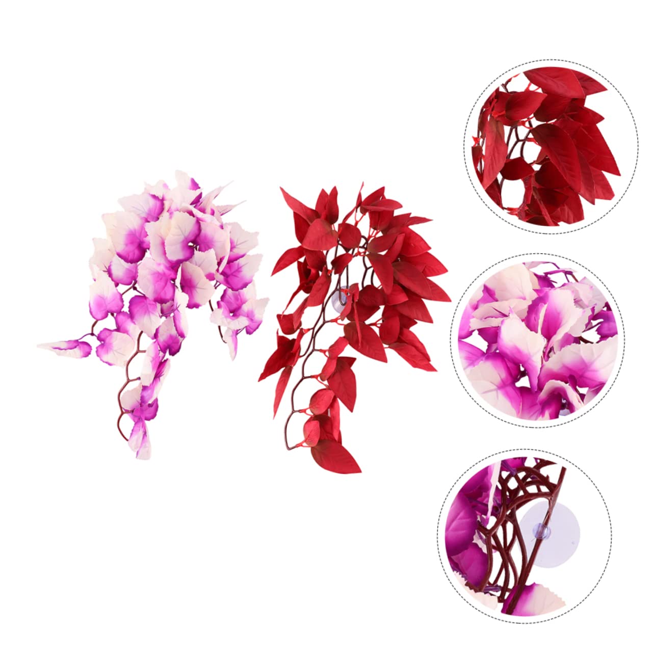 Didiseaon 10pezzi Piante Decorative Artificiali Per Terrario Di Accessori Per Rettili Resistente e Realistico Per Acquari e Gabbie Di Rettili