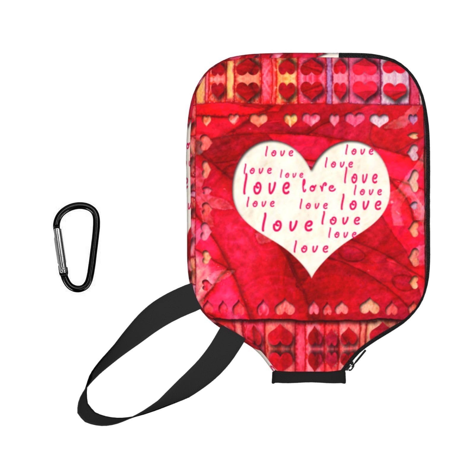 ESNAIUVCD Red Hearts Love Print