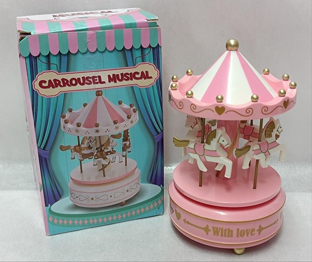 Amazon | CARROUSEL メリーゴーランドオルゴール ラピュタ君をのせて