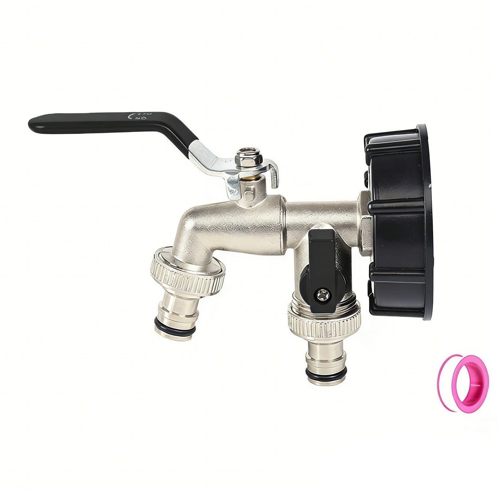 Outlet Double Control Water Tap Zincs Alloy Bidet Faucets Two Open Washing Machine Faucet Bathroom Accessories Bathroom Accessories