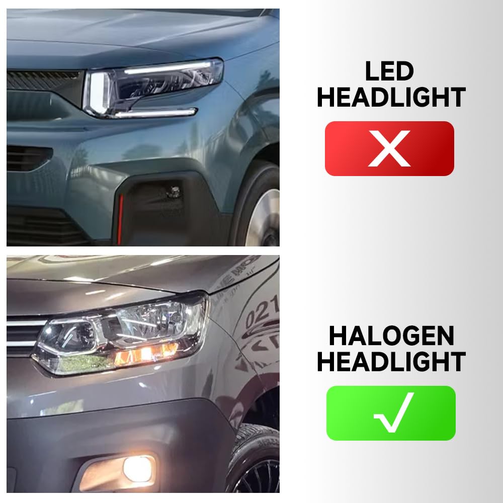 Żarówki LED DRL T20 W21/5W do jazdy dziennej Fi.at Doblo, Fi.at E-Doblo, Citr.oen Berlingo III, Op.el Combo E, Peug.eot Rifter 2018-2025 7443 3030 SMD Canbus światło dzienne, pozycyjne światło