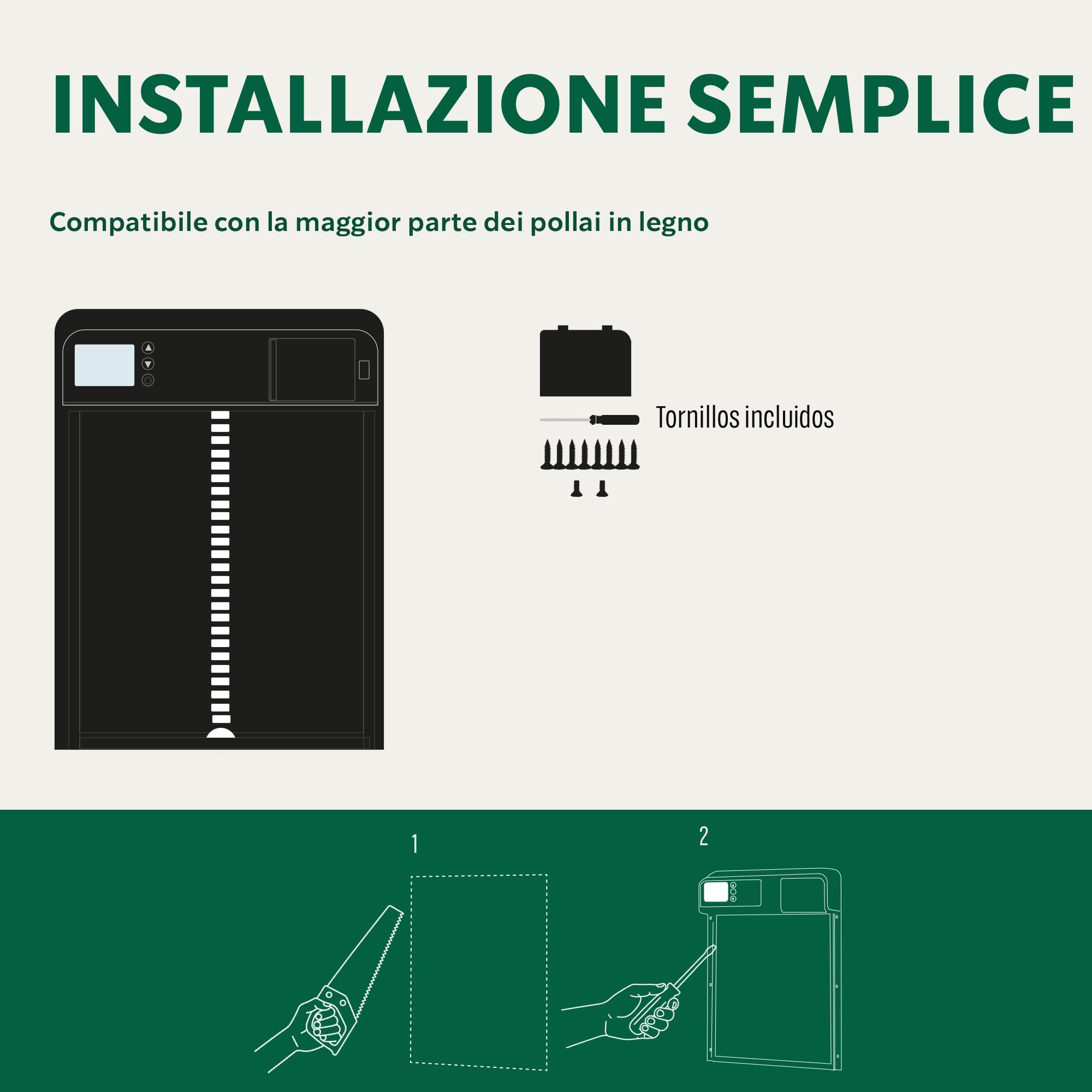 Porta Automatica per Pollaio - Chiusura Programmata e Sicura