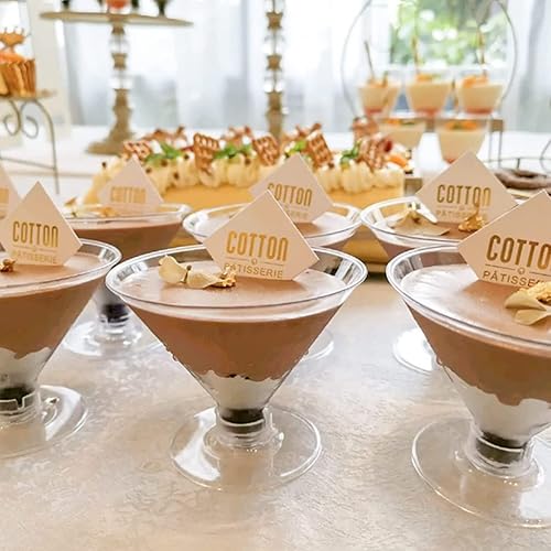 Miniatura 9 de DOITOOL Juego de 40 vasos de Martini de plástico, copas de cóctel transparentes Coupé, exquisitos vasos de cupé para cócteles para el hogar, bar,