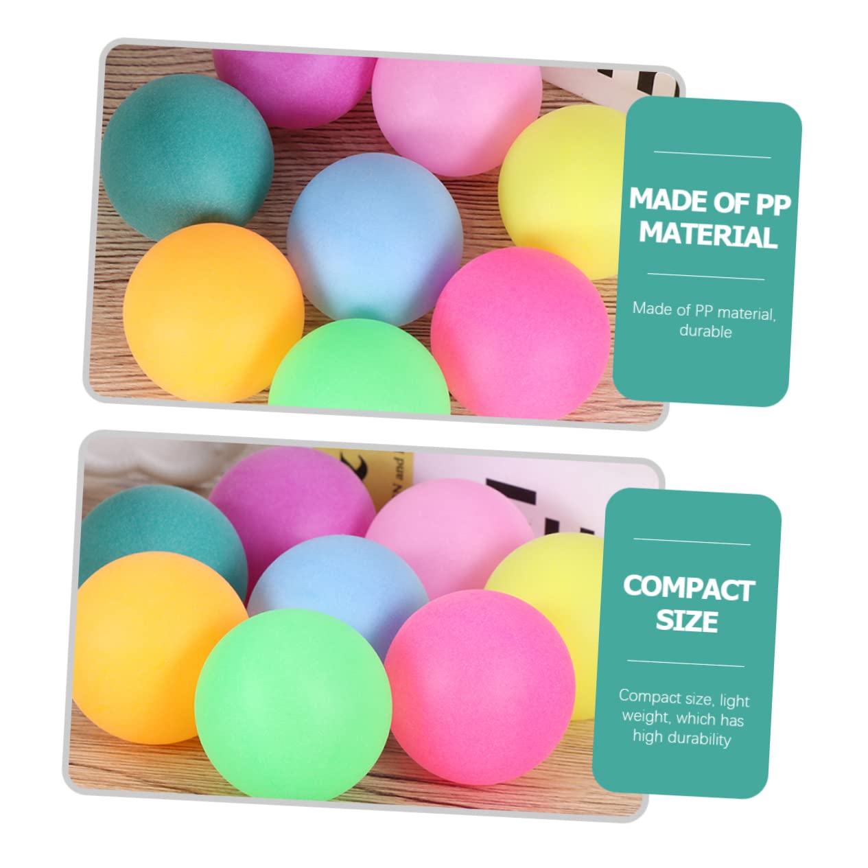 BRIGHTFUFU 150pcs Bulk Table Tennis Balls Game Party Props Balls Perfect for Projects