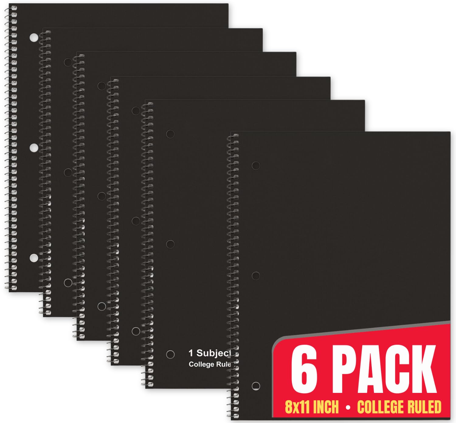 Snapklik.com : 1InTheOffice College Ruled Spiral Notebook 8x11, Spiral ...