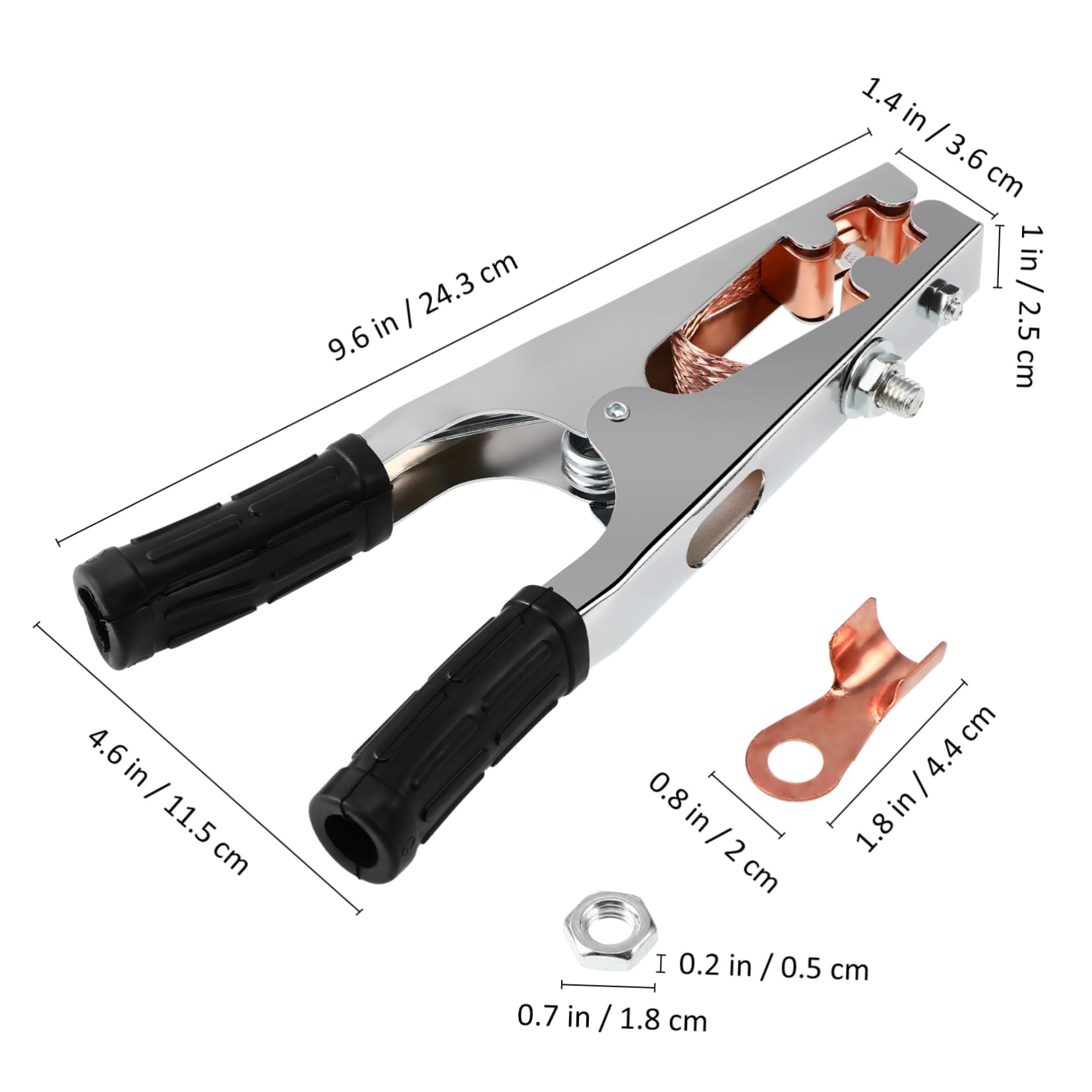 IWOWHERO Versatile Welding Clamp Weld Grounding Clamp for Secure Earth Grounding Clip
