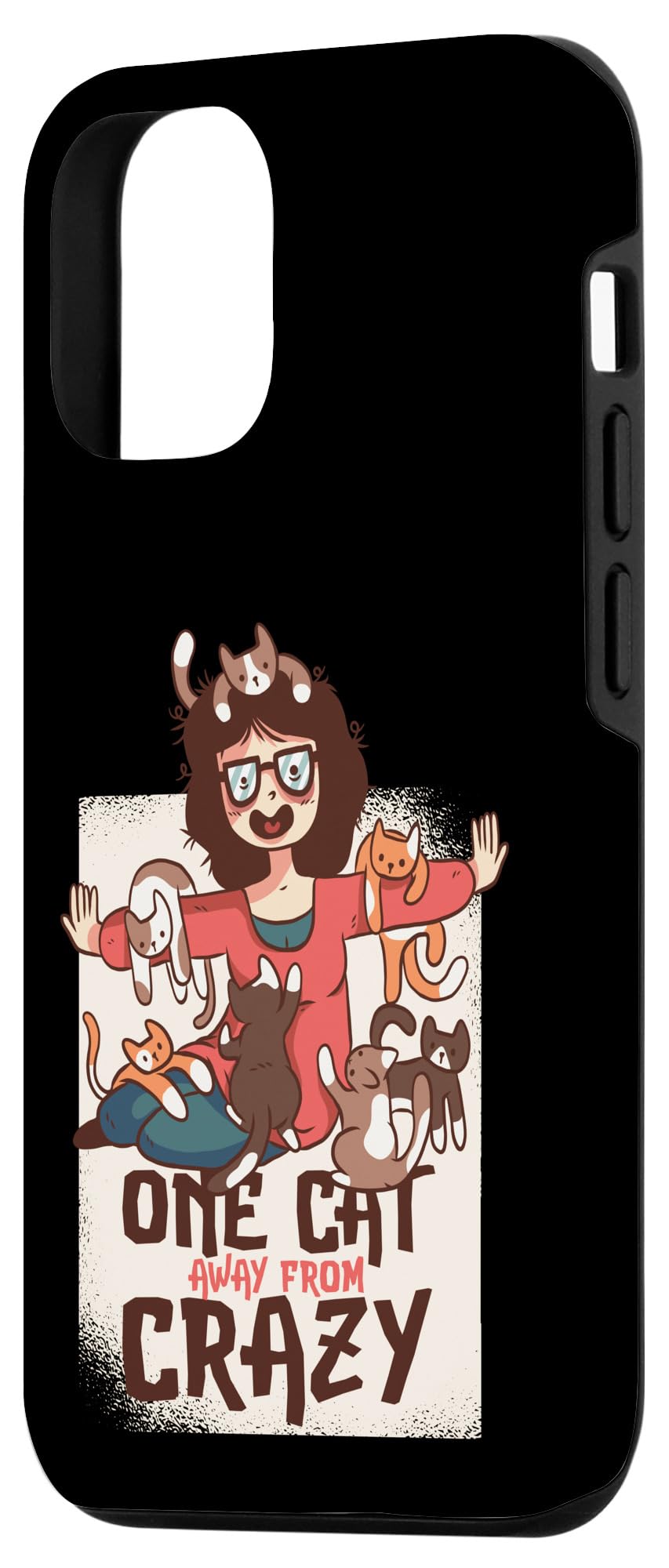 iPhone 14 Pro Cat Lady Funny Cat Lover Mom Woman Single Woman Loves Cats Case - Image 2