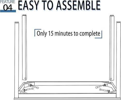 Miniatura 5 de Best Board Escritorio para computadora, moderno, simple, escritorio de estudio, estilo industrial, mesa para laptop, para el hogar u oficina, color