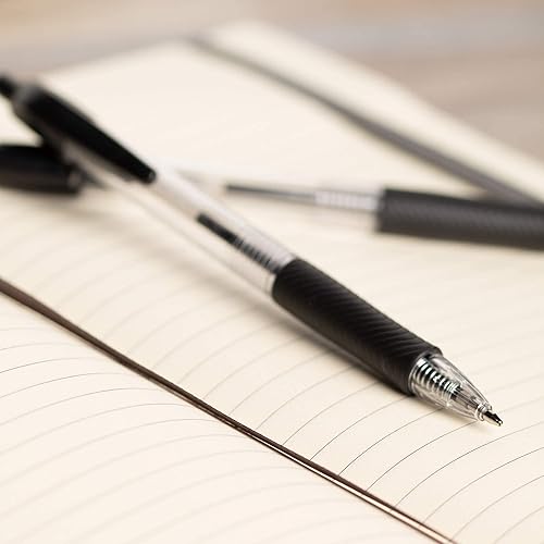 Miniatura 6 de Simply Genius Bolígrafos a granel, paquete de 50 bolígrafos retráctiles de oficina, ideales para escuelas, cuadernos, diarios y más, agarre cómodo y