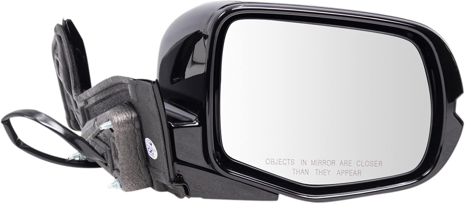 TRQ Passenger Side Mirror Assembly Power Paint to Match Smooth Compatible with 2017-2020 Honda Ridgeline Sport