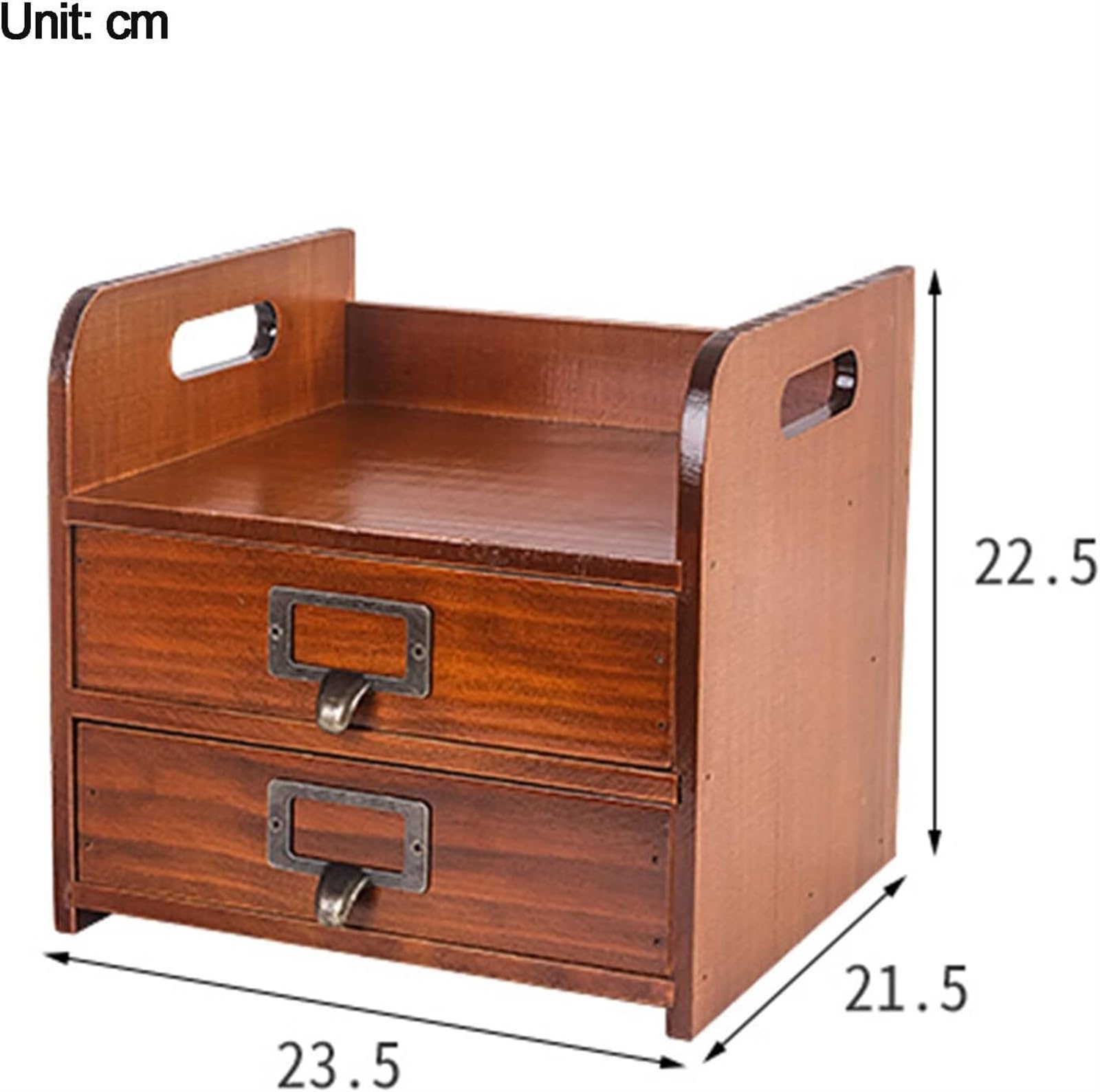 Suministros de costura, kit de costura, cesta de costura de madera, caja de costura con 2 cajones de almacenamiento, caja de almacenamiento de madera, cómoda rústica, azul (color: azul) ( Color : Blu