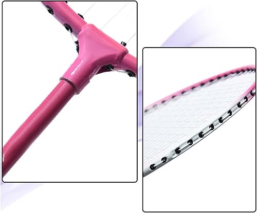Miniatura 6 de Badminton Set, 1 Pair Professional Lightweight Playing Racquet, Outdoor Recreation Accessories, with Carrying Bag and 3 Badminton Shuttlecocks