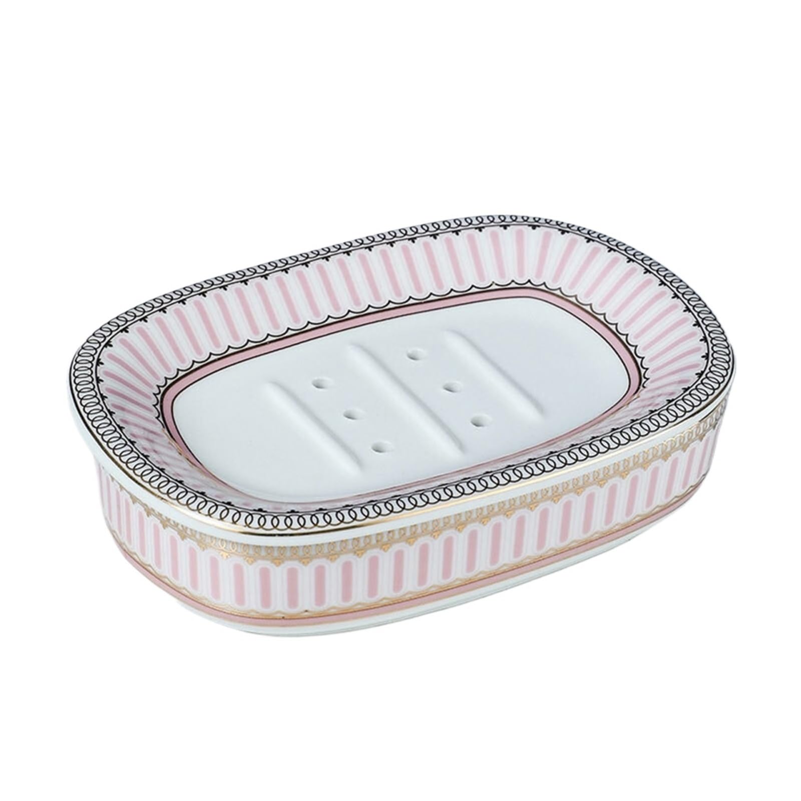 Jfnklfg Color4 Ceramic Soap Dish Double Layer Soap Holder