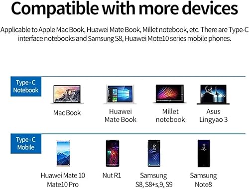 Miniatura 7 de Adaptador USB-C a HDMI (compatible con 4K / 30Hz) - Cable convertidor tipo C 3 en 1 para MacBook Pro, MacBook, Mac Pro, iMac, Chromebook y más