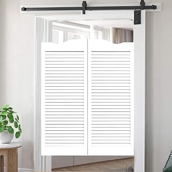Saloon Doors Swining Doors 27.5in-60in in Wide,Modern Swinging Half-Door for House,Kitchen,Interior Wood Cafe Door with Hardware,Western Style Premade Bar Swinging DoorWhite,H42_W34.5