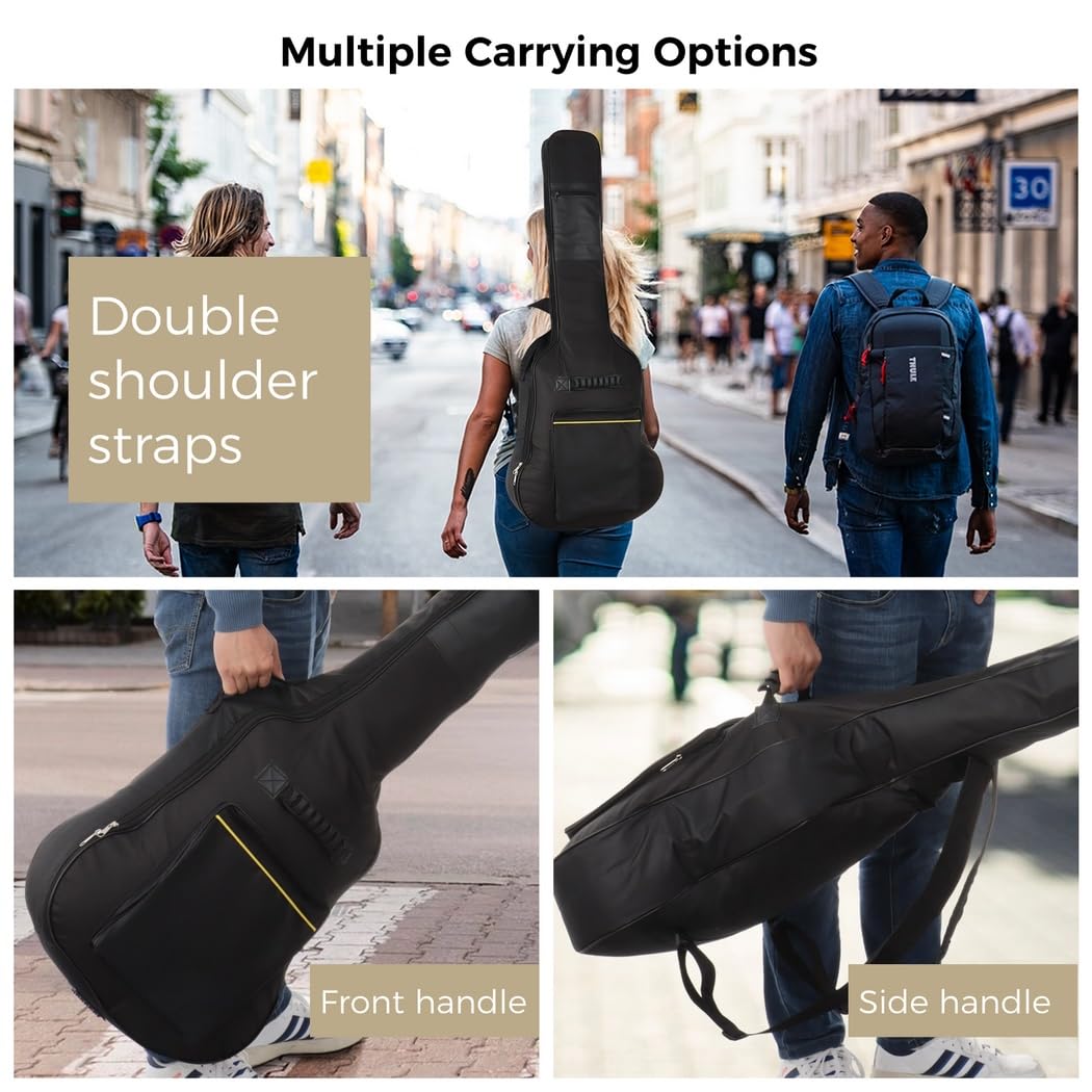 Guitar Bag, Guitar Case with Adjustable Shoulder Strap, Accessory Kit with 40-41inch Gig Bag - Image 4