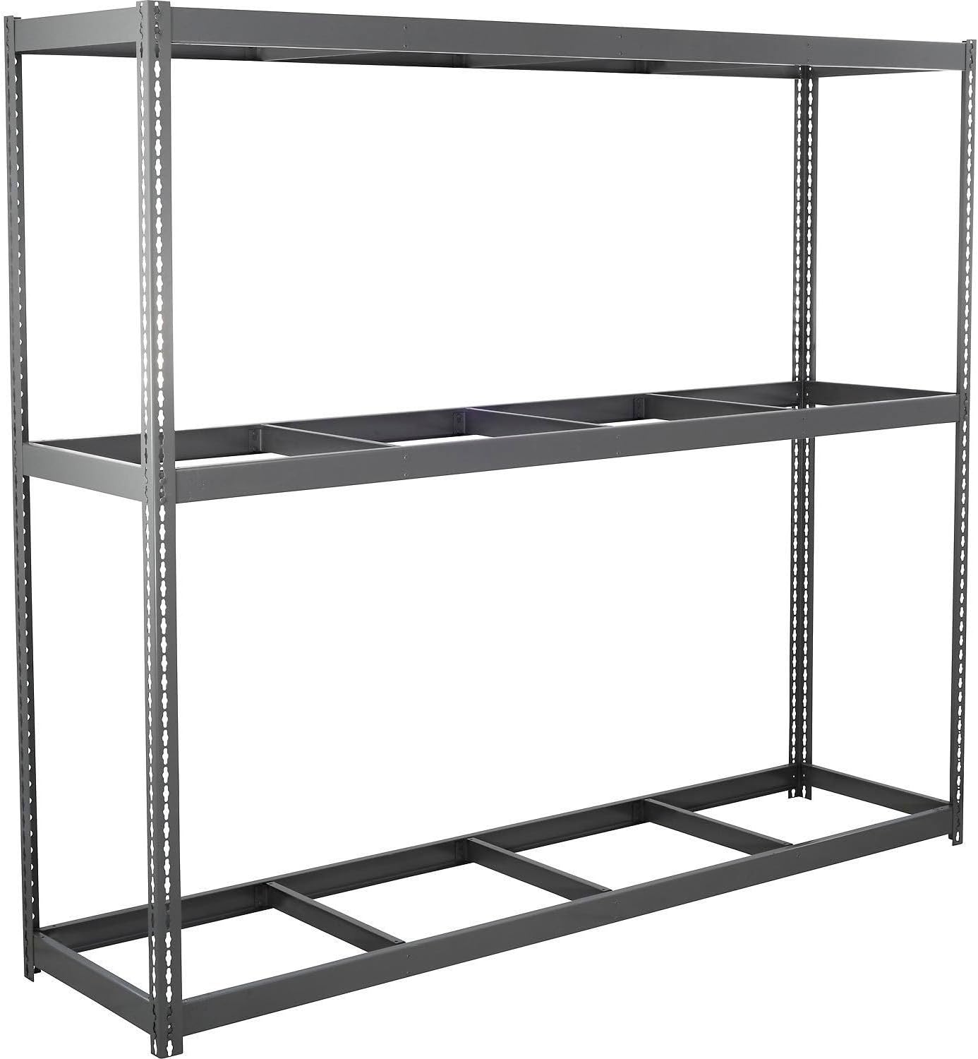 Global Industrial Wide Span Rack With 3 Shelves No Deck, 1100 Lb Capacity Per Level, 96" W x 36" D x 84" H
