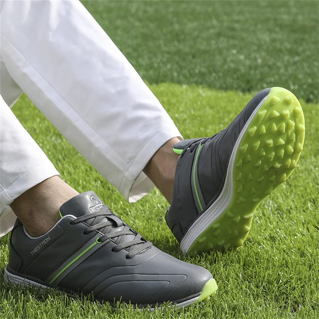 Zapatos De Golf Impermeables para Hombres, Calzado Profesional para Golfistas, Zapatillas De Entrenamiento Antideslizantes para Actividades Al Aire Libre