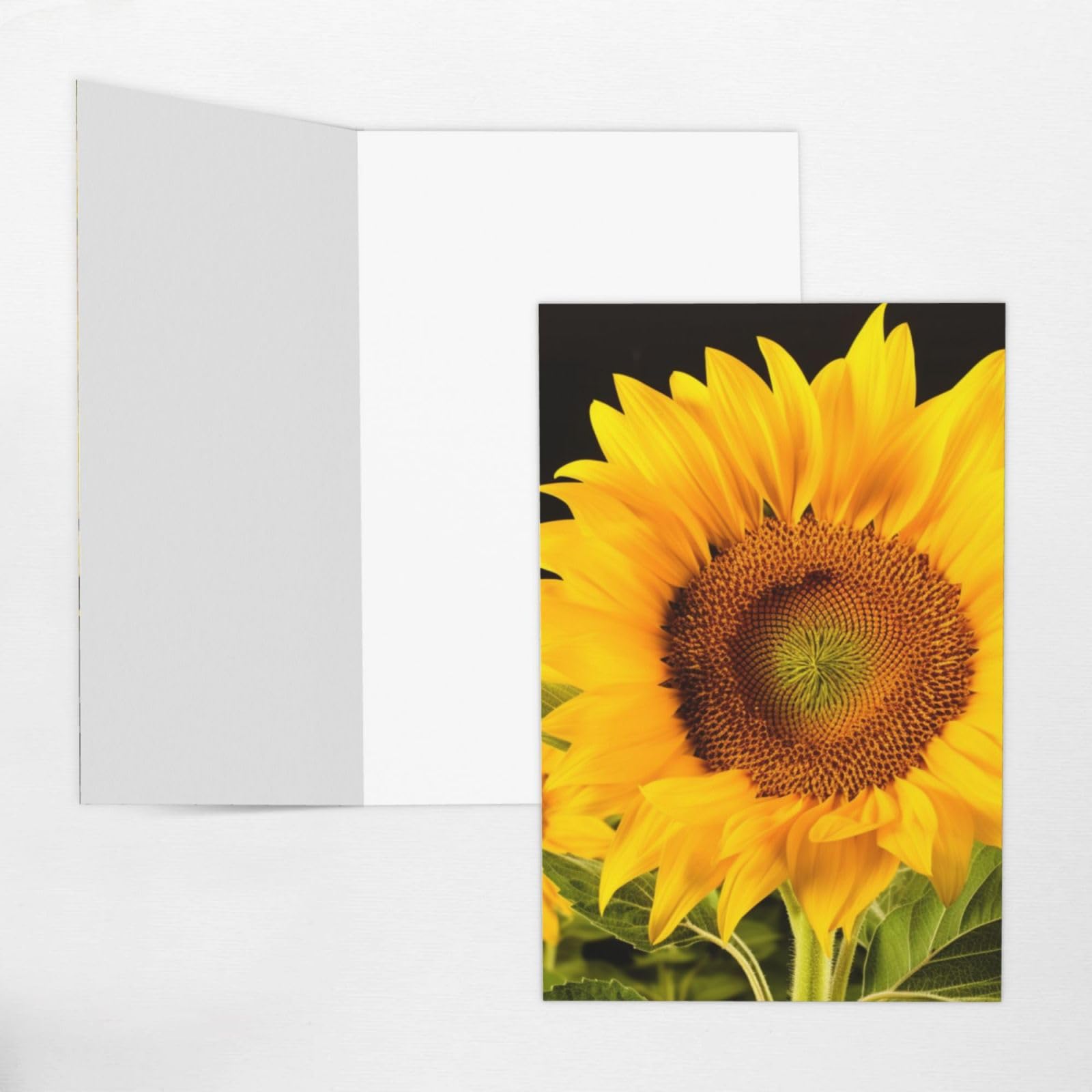 Carte D’anniversaire Tournesol Jaune Avec Enveloppe – Papier Nacré Haut De Gamme – Design Unique, Vœux Réconfortants – Taille 15,2 Cm - 11