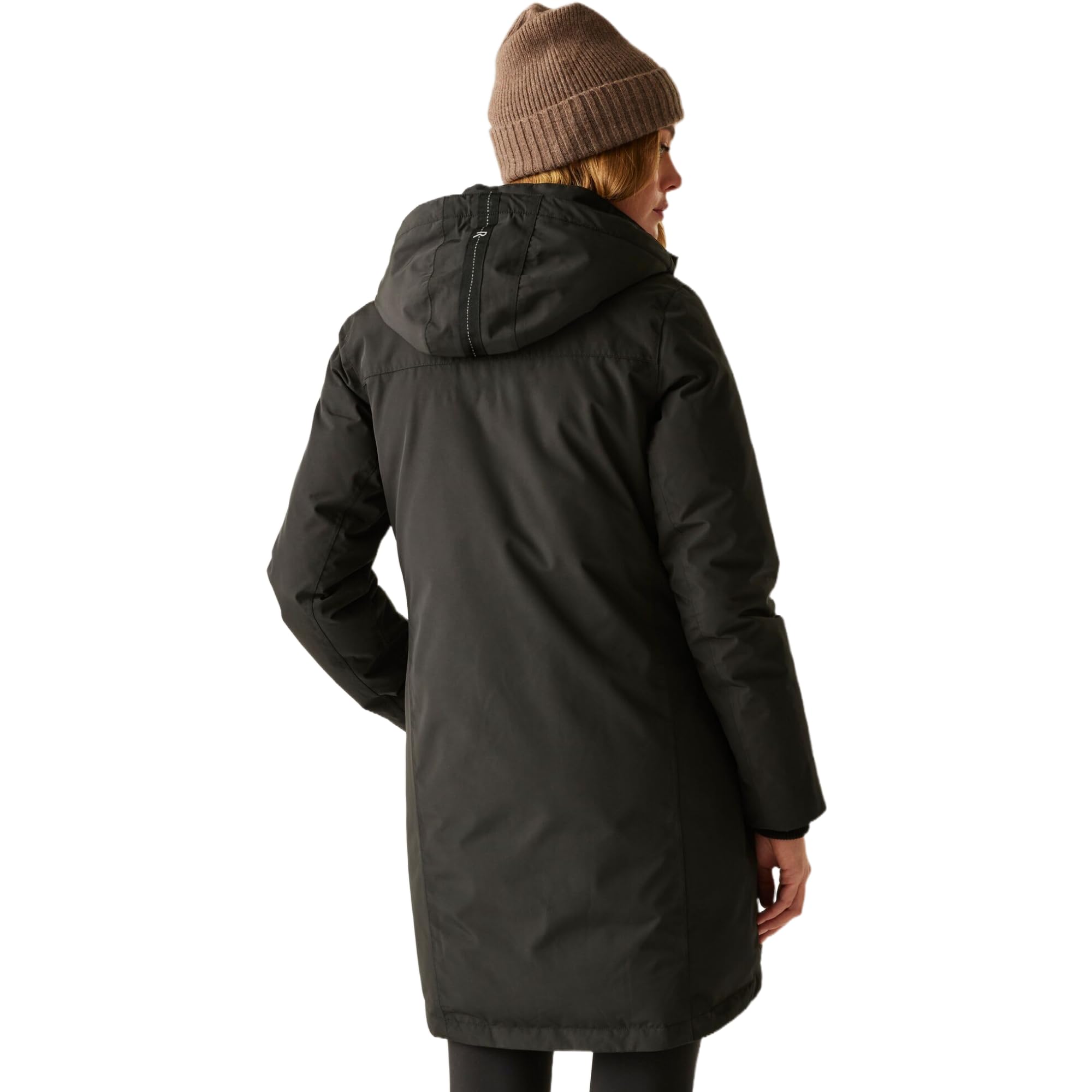 Regatta Women's Marron Regatta Donna Marron impermeabile giacca isolato Long Length Winter cappotto Donna