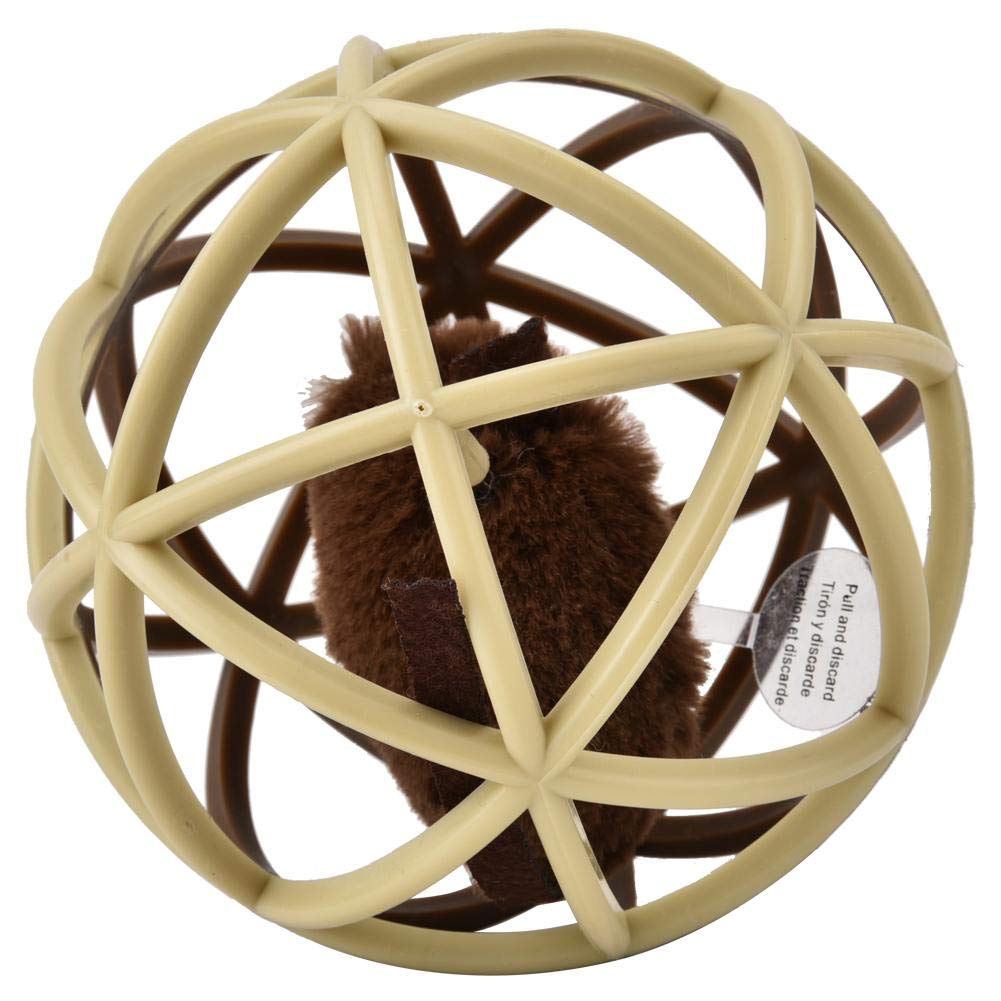 Jouet puzzle en sisal pour chat marron idéal pour occuper votre animal