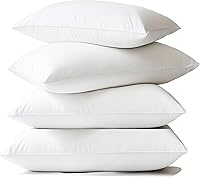 Vista 4 de Protectores de almohada impermeables con cremallera, 4 unidades, a prueba de polvo, humedad y sudor, funda protectora de almohada suave y acogedora