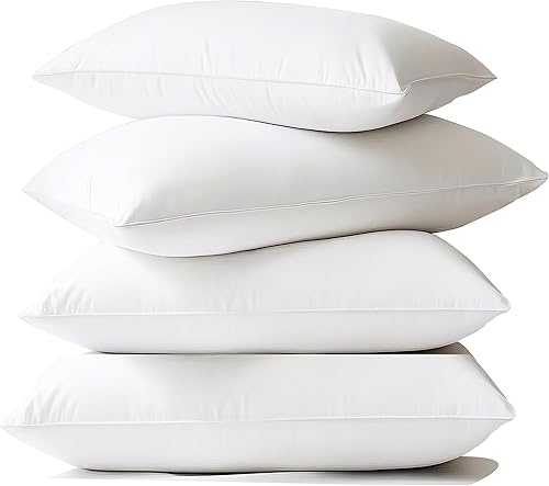 Miniatura 4 de Paquete de 4 protectores de almohada impermeables con cremallera, a prueba de polvo, a prueba de humedad, a prueba de sudor, suave y acogedor, color