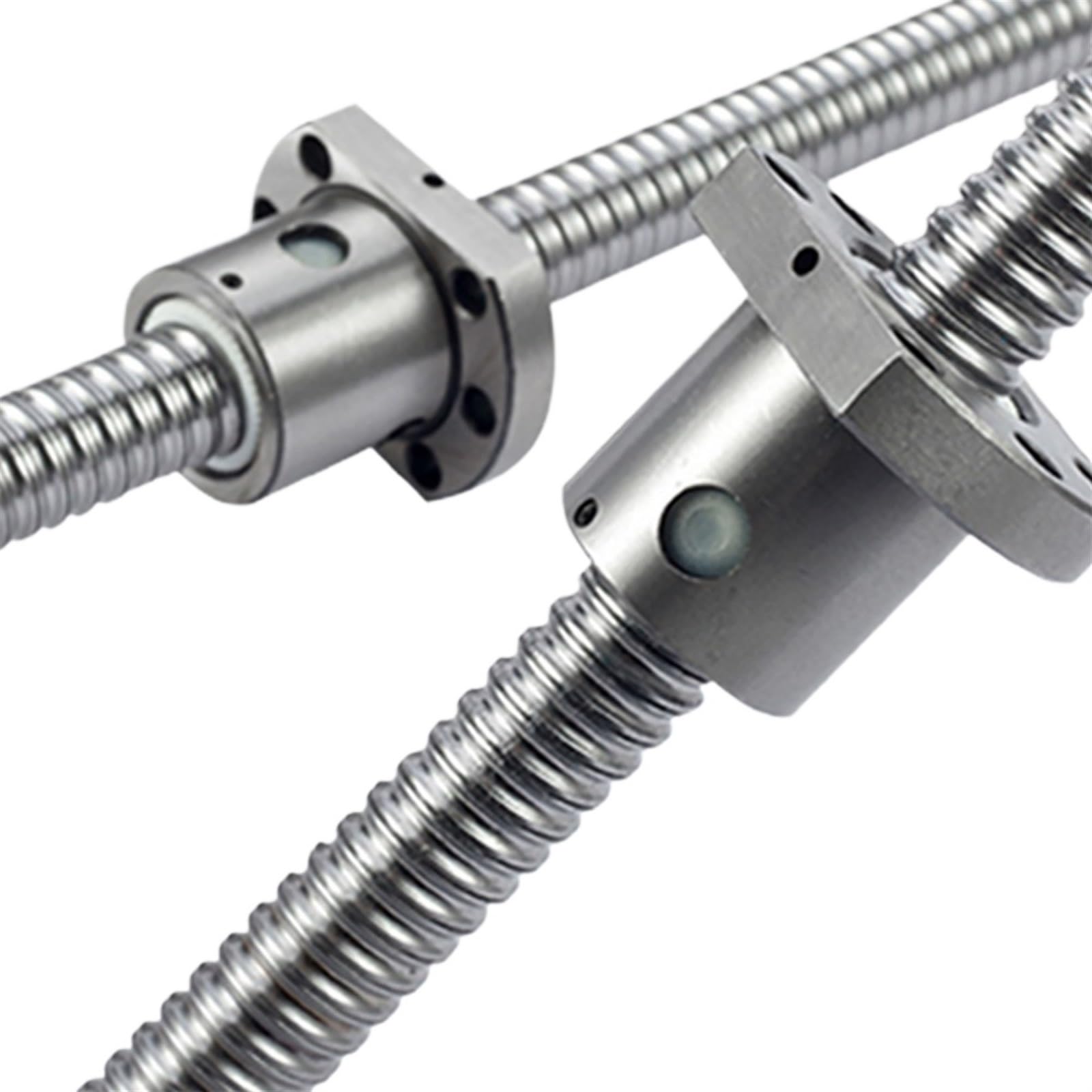 Tuerca de tornillo de bola de metal SFU1204 150 200 250 300 350 400 450 500 550 mm Husillo de bolas con brida 1204 Tuerca de bolas simple BK/BF10 Extremo mecanizado for CNC Mile(200mm)