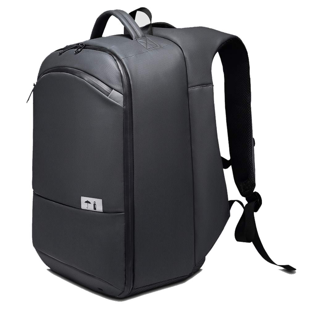 Laptop Backpack for Men,15.6 inch Travel Business Gray Bag with USB Port,Waterproof Hiking Camping Rucksack