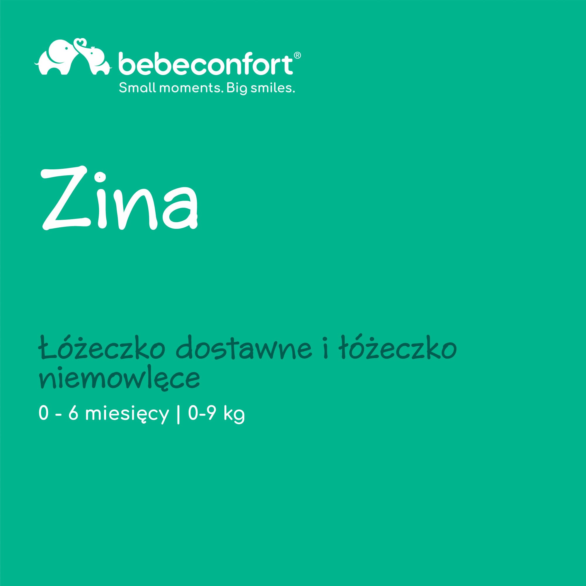 Bebeconfort Zina Łóżeczko Dostawne i Łóżeczko Niemowlęce od Urodzin do 6 Miesięcy (0-9 kg), Składane Łóżeczko Dostawne, 5 Regulowanych Pozycji Wysokości, Rozkładany Materac, Łatwy Montaż, Mineral Grey