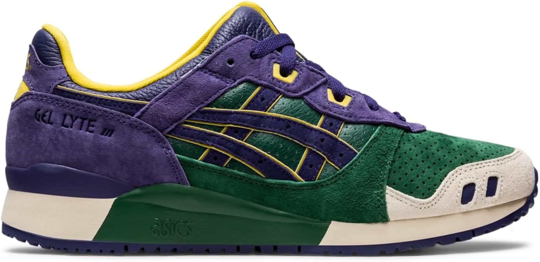 ASICS Men's Gel-Lyte III OG Sportstyle Shoes, Hunter Green/Purple