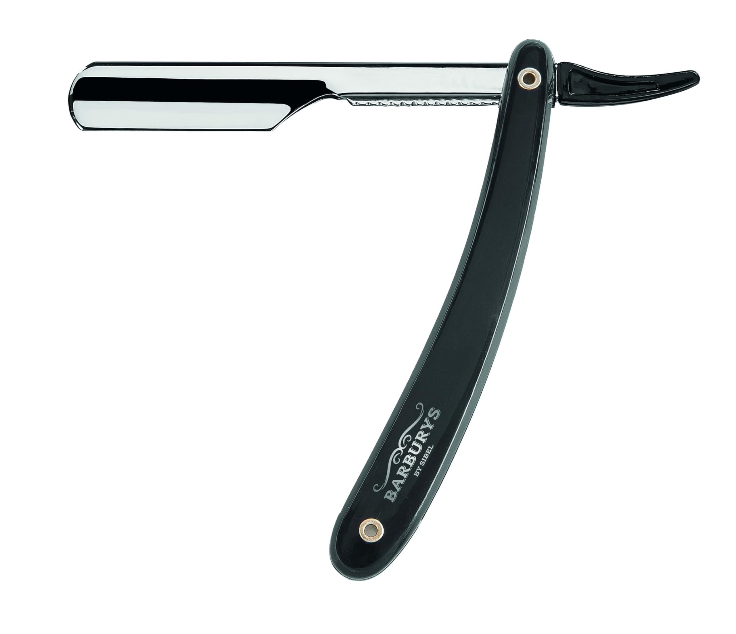 Sibel Schwarz Traditionell Rasierer Barburys Agitator, Robust, Edelstahl, Unisex, Herren