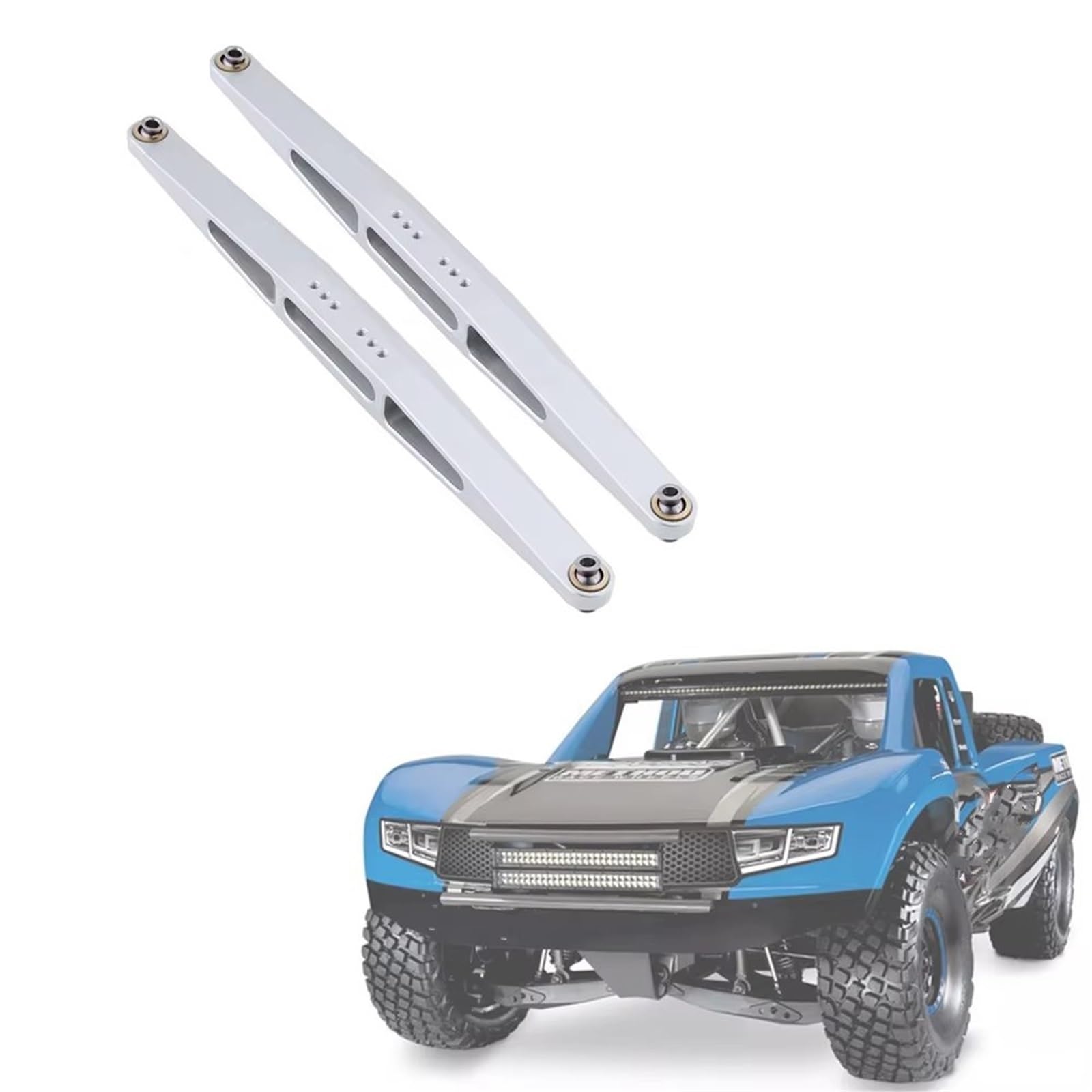 Auto RC Accessori per Traxxas per Unlimited per Desert for Racer per UDR 1/7 RC Accessori di Aggiornamento per Auto 2 Pezzi Collegamento dei Bracci Posteriori Metallo