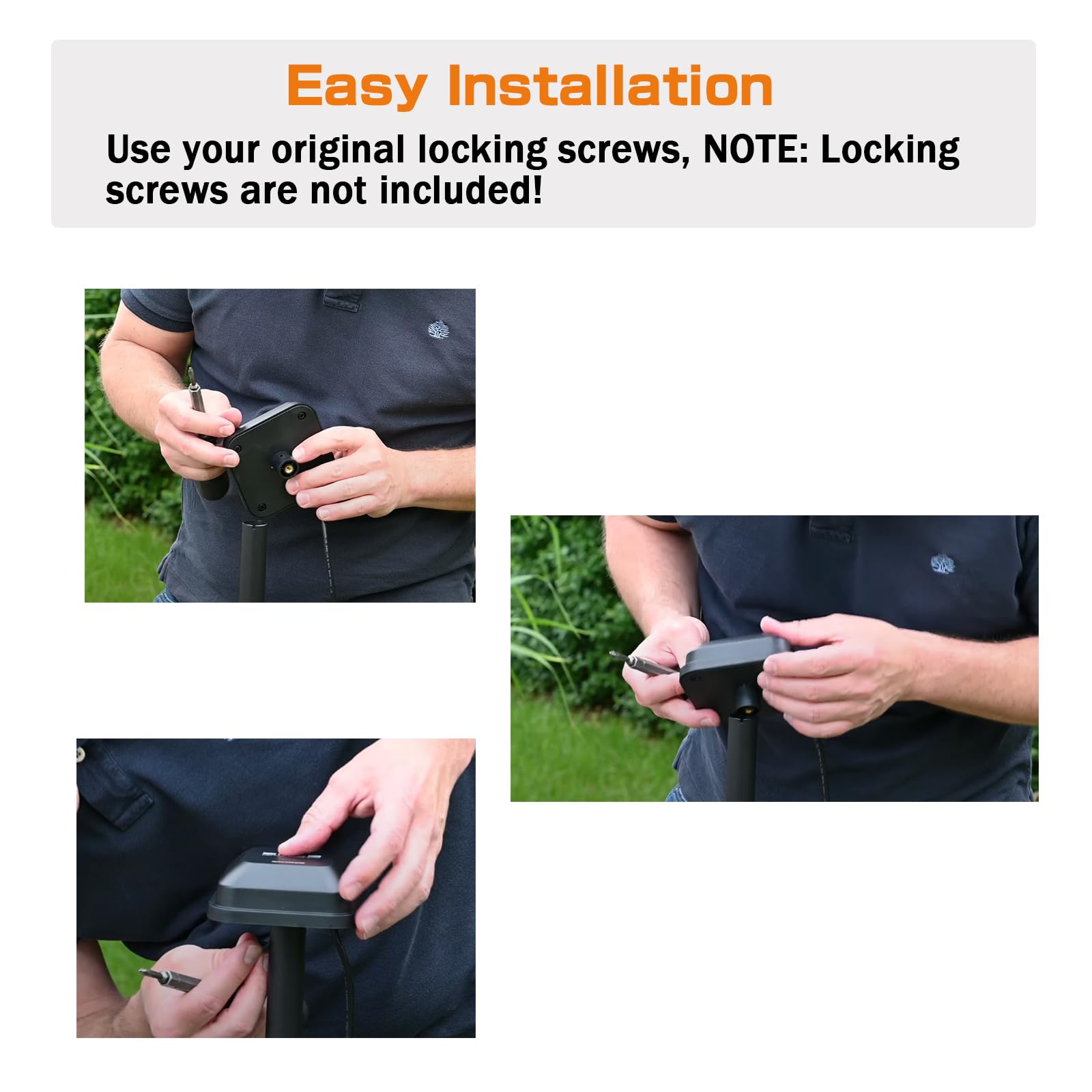 Wandhalterung kompatibel mit Segway Navimow GPS, 90° Edelstähle Winkelhalterung für Navimow i105E & i108E – Verbessertes Sichtfeld der Antenne – Wetterfest & Rostfrei - 5