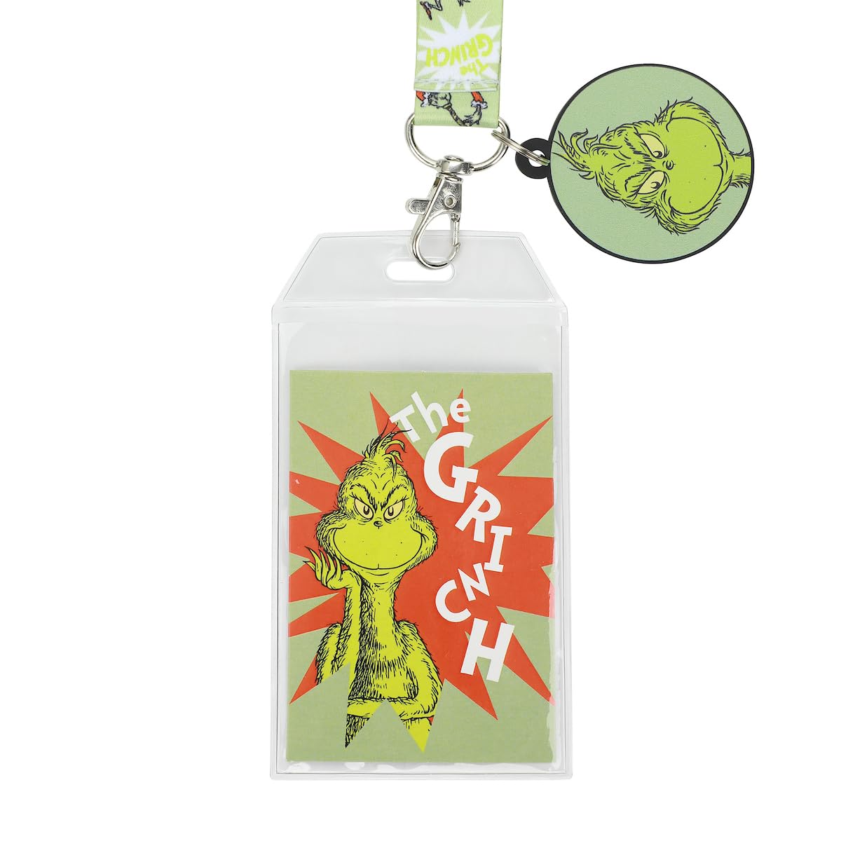 Grinch Lanyard With Rubber Character Charm - Image 2