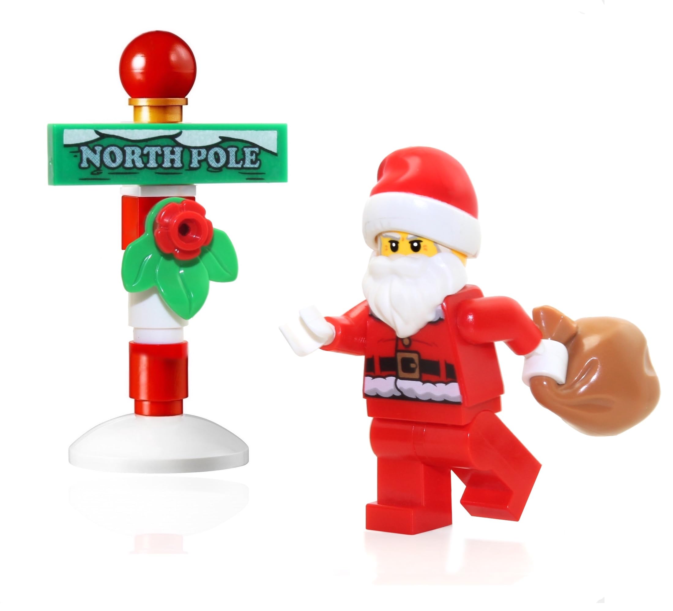 LEGO Holiday Minifigure - Santa Claus (with North Pole Stand) All New for 2024