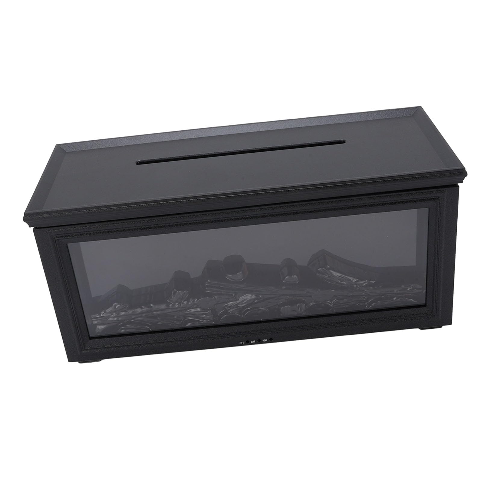 AUNMAS Diffusore di Aromaterapia per Camino, Diffusore di Oli Essenziali a Ultrasuoni da 280 Ml con Telecomando, 7 Luci Colorate e Spegnimento Automatico, Umidificatore per Casa, (BLACK)