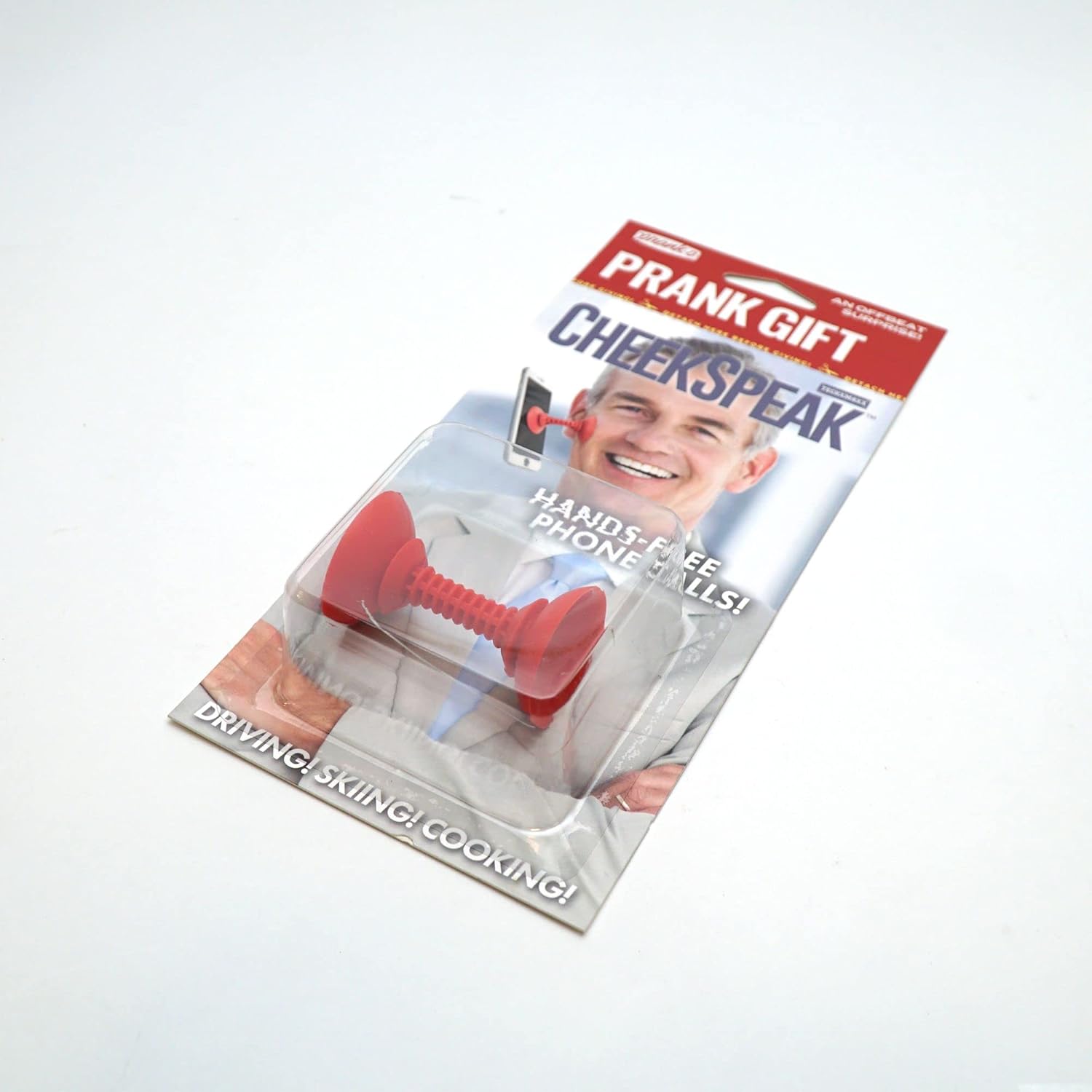 Prank-O Gift for Jokesters, Cheek Speak, Perfect White Elephant Gift for Gag Gifting, Holiday Joke Gifts, Phone Holder Prank Gift for Friends, Family, Christmas Season Gifting