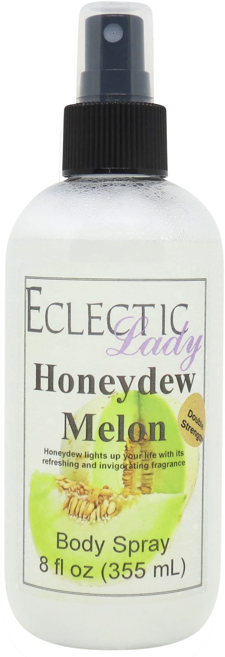 Eclectic Lady Honeydew Melon Body Spray, Double Strength, 8 ounces, Body Mist for Women with Clean, Light & Gentle Fragrance, Cologne with Soft, Subtle Aroma For Daily Use