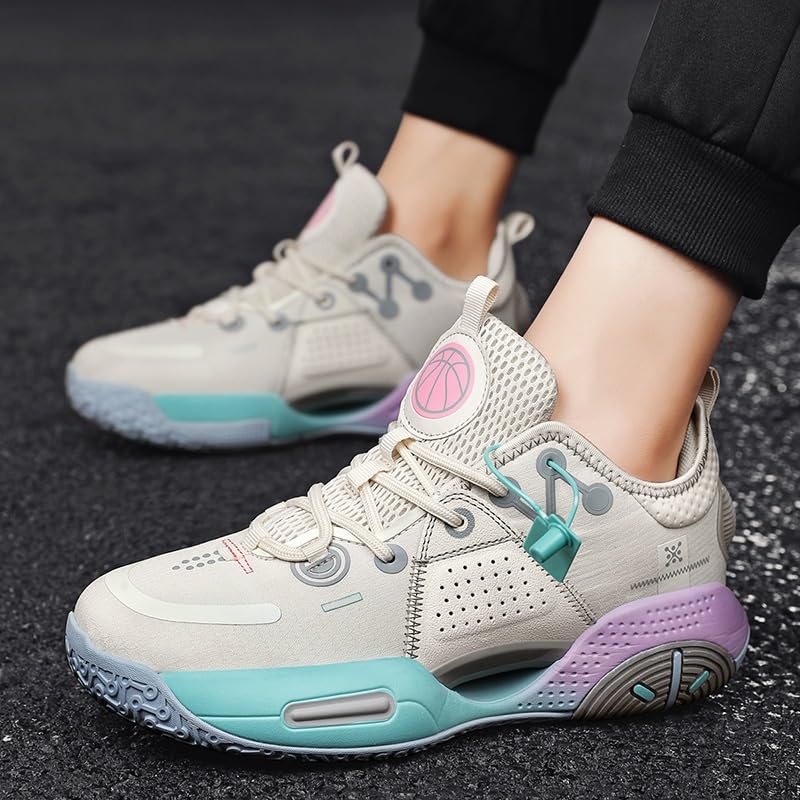 Męskie buty do koszykówki Lekkie, amortyzujące, odporne na zużycie, wygodne, młodzieżowe sportowe treningu Buty spacerowe