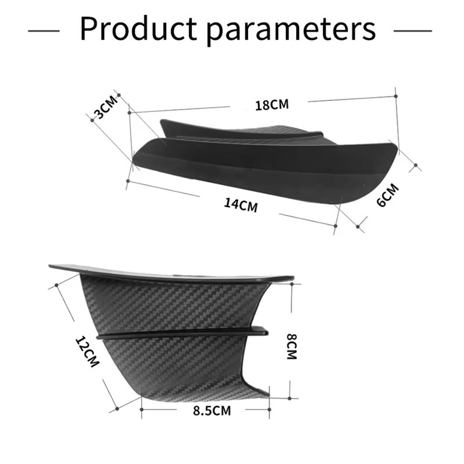 Alettoni Per Moto Ala Spoiler Per Moto Con Adesivo Per Decorativo Per Suzuki Universale